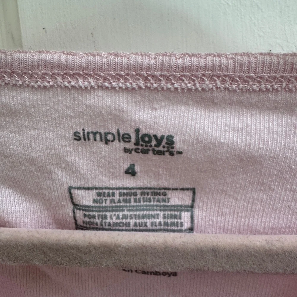 Simple Joys by Carter’s 4T Girls Rise & Shine Cow Long Sleeve Pajama Top